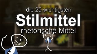 Die 25 wichtigsten Stilmittel  rhetorischen Mittel [upl. by Andromada]