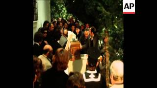 SYND 20 3 75 THE FUNERAL OF ARISTOTLE ONASSIS [upl. by Fabian51]