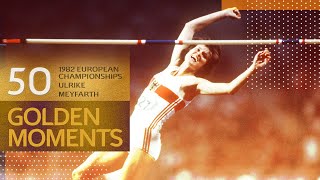 LEGENDARY world record performance from Ulrike Meyfarth  50 Golden Moments [upl. by Shalom]