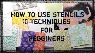 How to use a stencil for Beginners 10 Easy Techniques for Using Stencils  Stencil Tips [upl. by Kernan]