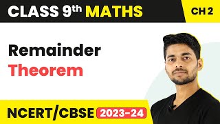 Remainder Theorem  Polynomials  Class 9 Maths [upl. by Kedezihclem916]