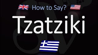 How to Pronounce Tzatziki Sauce CORRECTLY [upl. by Alleirbag]