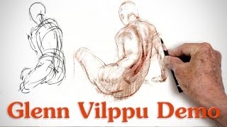 Drawing Demo by Glenn Vilppu [upl. by Bergmann]