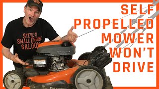 How To Fix A Self Propelled Lawn Mower That Wont Move [upl. by Wyck465]