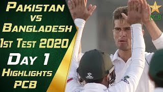 Pakistan vs Bangladesh 2020  Full Highlights Day 1  1st Test Match  PCB [upl. by Huttan]