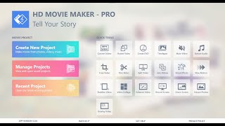 HD Movie Maker for Windows 10  Getting Started Tutorial [upl. by Meekahs]