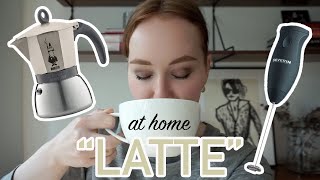 HOW TO MAKE A quotLATTEquot AT HOME moka pot  frother [upl. by Aelhsa369]