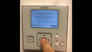 Hitachi Yutaki paramétrage du contrôleur en thermostat d’ambiance [upl. by Arait]