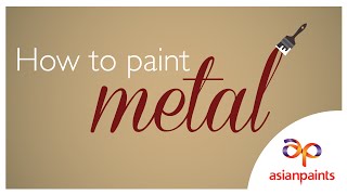 How to paint metal [upl. by Sauls]