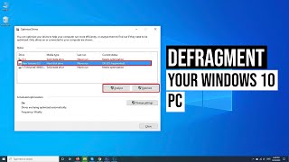 Disk Defragmentation How To Defrag Your Windows 10 Hard Drive [upl. by Acinorrev]