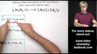 Gas Stoichiometry Equations Part 2 [upl. by Fretwell]