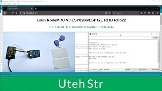 Arduino  NodeMCU ESP8266ESP12E with RFID RC522  UID  ID Scanner [upl. by Haseena782]