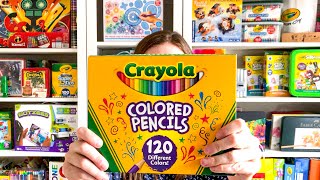 120 Colored Pencils Color Order Sort All the 120 Crayola Colored Pencils [upl. by Kred23]