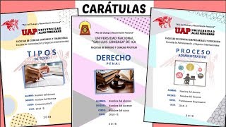 CARÁTULAS EN WORD 4 Diseños  TUTORIAL fácil paso a paso  Shirlhy [upl. by Ranit]