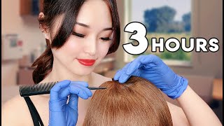 ASMR Sleep Recovery  3 Hours of Hair Treatments [upl. by Tana648]