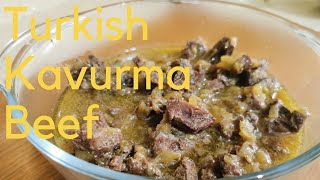 Turkish Kavurma Beef Recipe  Braised Beef [upl. by Enaud]