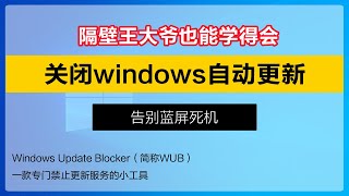 彻底关闭windows系统更新，一键关闭Win10自动更新，告别蓝屏死机 [upl. by Ellenuahs]