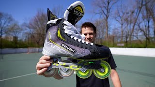 BAUER VAPOR 3X PRO INLINE SKATE HOCKEY REVIEW [upl. by Shelden]