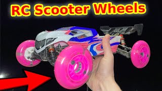 Scooter wheels on RC car [upl. by Hentrich438]