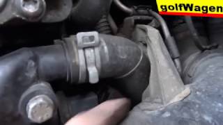 How to replace coolant temperature sensor on VW Golf 5 19TDI 06A919501A [upl. by Notreve]