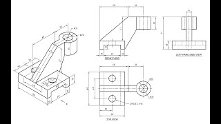 Orthographic Projection  Engineering drawing  Technical drawing [upl. by Munford304]