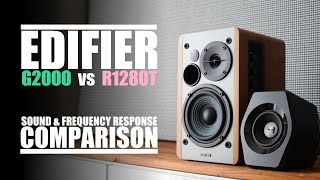 Edifier G2000 vs Edifier R1280T  Sound amp Frequency Response Comparison [upl. by Lienad506]