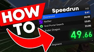 How to setup SPEEDRUN TIMER Livesplit Tutorial [upl. by Avitzur]