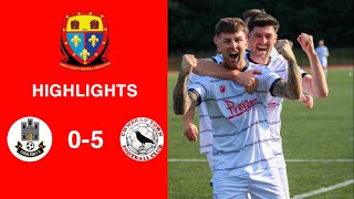 Caerleon 05 Cwmbrân Town  Gwent FA Senior cup  Quarter final highlights [upl. by Gnuj]