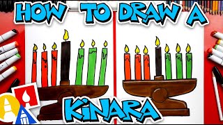 How To Draw A Kinara For Kwanzaa [upl. by Atirahc]