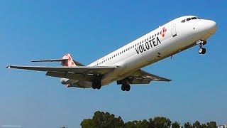 Boeing 717200 Low Landing amp Takeoff  Skiathos the Second St Maarten  VOLOTEA  Plane Spotting [upl. by Truda]