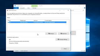 How To Optimize and Defragment Any Drive In Windows 10 [upl. by Aynahs150]