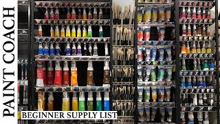 Oil Painting for Beginners  Supply List [upl. by Ahsienel806]