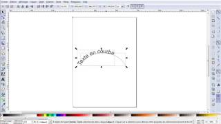 Tuto minute  Inkscape  du texte en courbe 1 [upl. by Ellennod373]