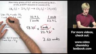 Gas Stoichiometry Equations Part 1 [upl. by Barcot]