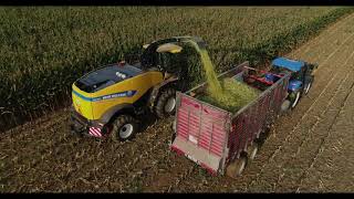 New Holland TM 150 with NH 648 baler [upl. by Knowles]