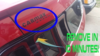 How To Remove StickerDecals CARMAX Sticker in Minutes [upl. by Doownil]