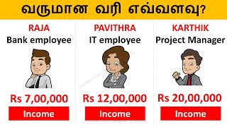 HOW TO CALCULATE INCOME TAX STEP BY STEP  IN TAMIL  வருமான வரி கணக்கிடுவது எப்படி  AY 202021 [upl. by Fransisco]