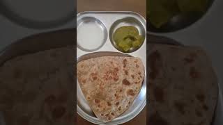 Paratha With Palak paneer [upl. by Ahtnamys]