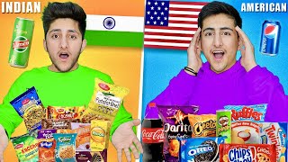 Indian Vs American Snacks Food Challenge [upl. by Jamal429]