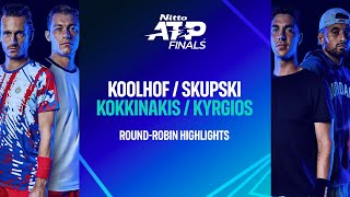 KoolhofSkupski vs KokkinakisKyrgios  Nitto ATP Finals Highlights [upl. by Johannes]