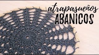 ATRAPASUEÑOS DE ABANICOS A CROCHET  JardinDeAtrapasueños  Ahuyama Crochet [upl. by Clareta970]