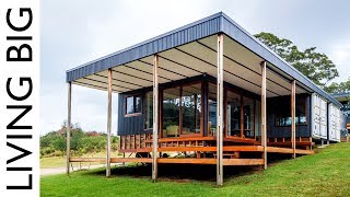 Shipping Container Home Designed For Sustainable Family Living [upl. by Ahseikal]