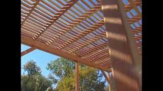 How to Build a Redwood Pergola [upl. by Julina]