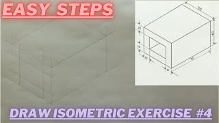 How to draw an Isometric Projection  Exercise 4 [upl. by Emoreg]