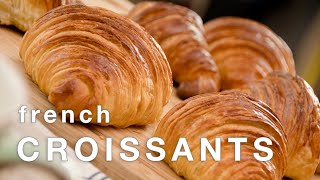 How to Make FRENCH CROISSANTS recipe  laminated yeast dough recipe at home  ENGLISH DUBBING [upl. by Nyrem]