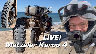 Live Metzeler Karoo 4 FINISHED  3700 Miles  Riders Share Rant [upl. by Jodee]