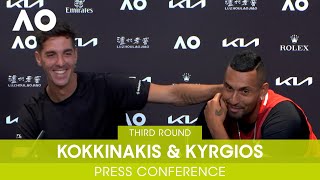 KokkinakisKyrgios Press Conference 3R  Australian Open 2022 [upl. by Cirred]