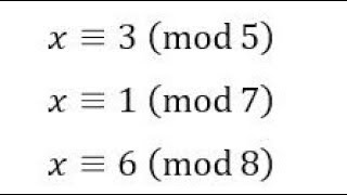 Chinese Remainder Theorem [upl. by Graham]