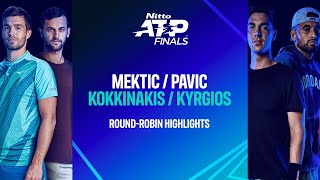 MekticPavic vs KokkinakisKyrgios  Nitto ATP Finals [upl. by Llerehc]