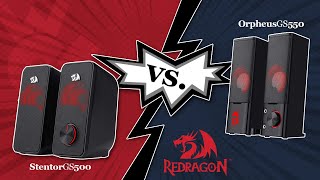 Redragon Stentor GS500 Vs Redragon Opheus GS550 Budget Gaming Speakers  We Deem [upl. by Airdnaid673]